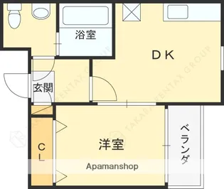 ビルボード芦屋【3階】の間取り