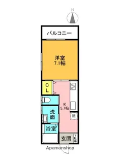 バンブーボスコB棟【1階】の間取り