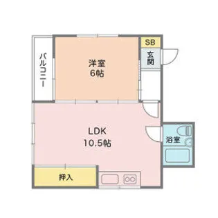 ライフポケット甲子園【2階】の間取り