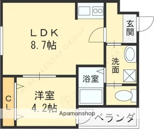 H−MAISON東花園【1階】の間取り