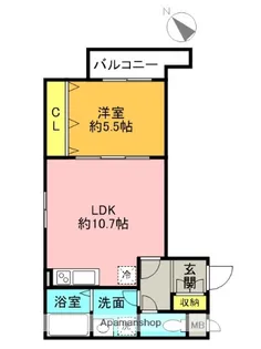 シェリル上鳴尾【1階】の間取り