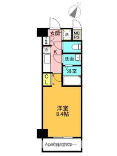 スプランディッド甲子園【1階】の間取り