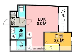 NOY NISHINOMIYA【101号室】の間取り