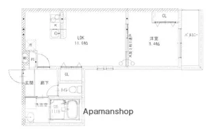 フジパレスフラーゼ【3階】の間取り