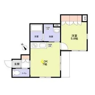 アベニール【1階】の間取り