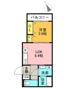 ブリリオ甲子園【1階】の間取り