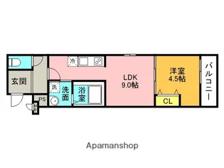 フジパレス西宮西福町Ⅱ番館【106号室】の間取り