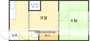 西岩田1丁目アパート【2階】の間取り
