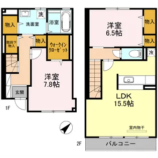 YUSEI RESIDENCE 甲子園【1階】の間取り
