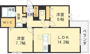 シャーメゾン レーヴ【2階】の間取り