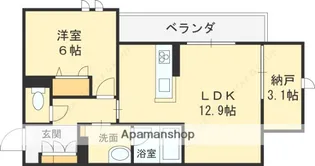 シャーメゾン リアン【3階】の間取り