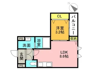 兵庫県西宮市甲子園七番町【アパート】の間取り