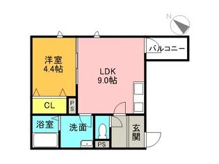 兵庫県西宮市甲子園七番町【アパート】の間取り