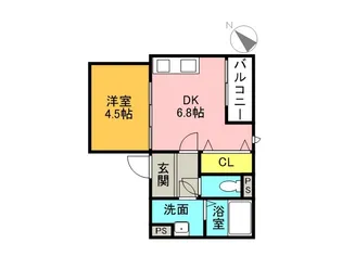 兵庫県西宮市甲子園七番町【アパート】の間取り