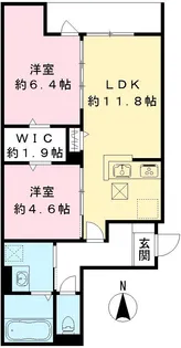 マンション RIKO塚口【102号室号室】の間取り