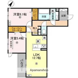 兵庫県西宮市甲子園三保町【マンション】の間取り