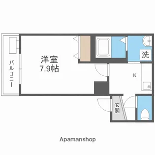 フジパレス大物駅南?番館【2階】の間取り
