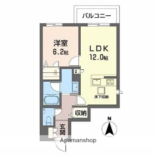兵庫県西宮市松園町【マンション】の間取り
