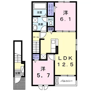 コンフォール北園【2階】の間取り