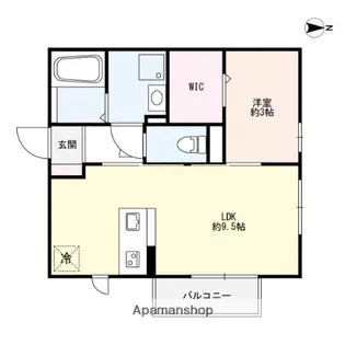 ボナールクレハⅢ【1階】の間取り