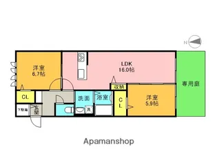WELL HAPPY【1階】の間取り