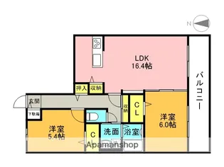 WELL HAPPY【2階】の間取り