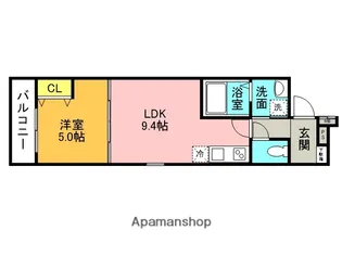 フジパレス西宮春風公園Ⅲ番館【1階】の間取り