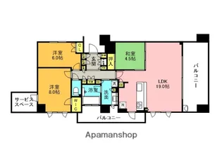 ザ・パークハウス芦屋春日町【3階】の間取り