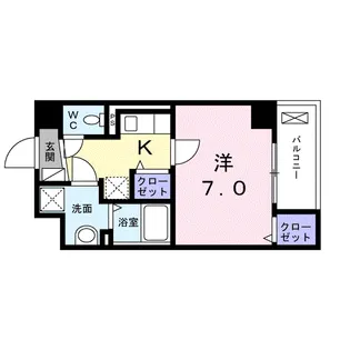 ジェーハイム【6階】の間取り