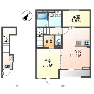 ルナテラス甲子園【2階】の間取り