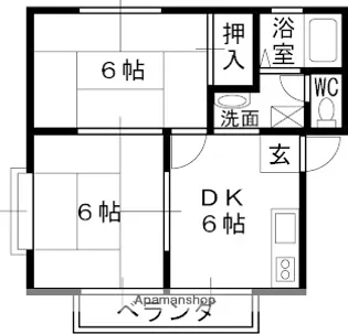 ペアシティ【2階】の間取り