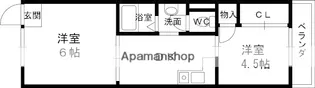 田中ハイツ【2階】の間取り