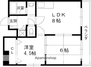 メゾンふじ【4階】の間取り