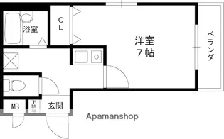 シュエット吉本【204号室】の間取り