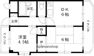 京谷マンション【1階】の間取り