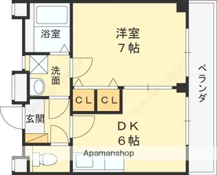 マンション国松【1階】の間取り