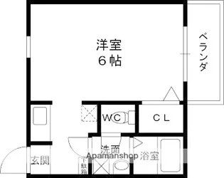 メイプル津門【202号室】の間取り