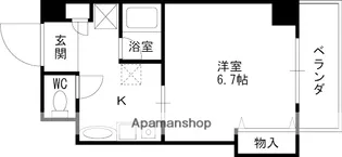 ファインキャッスル城ヶ堀【2階】の間取り