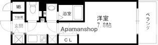 レジュールアッシュ西宮アーバンテラス【706号室】の間取り