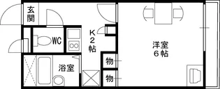 レオパレス甲東【2階】の間取り