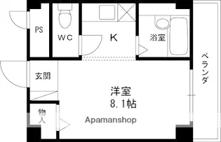 アムールコート【1階】の間取り