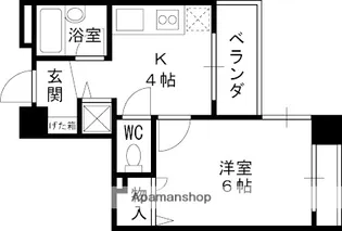 APRICITY西宮駅前【2階】の間取り