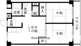 加島第3マンション【2階】の間取り