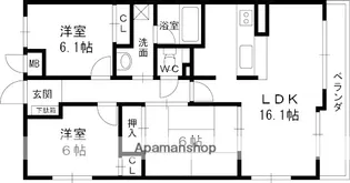 ストリームサイド甲子園【2階】の間取り