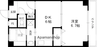 セレナ東甲子園【205号室】の間取り