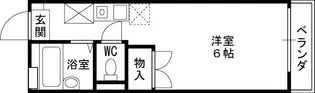 レオパレス白糸【1階】の間取り