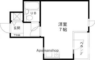 夙川羽衣町パークハイムⅡ【205号室】の間取り