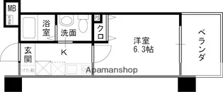 ダイドーメゾン阪神西宮駅前【4階】の間取り
