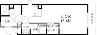 ルミネ甲東園【1階】の間取り