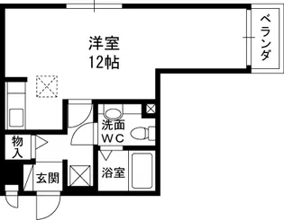 セジュール夙川【2階】の間取り